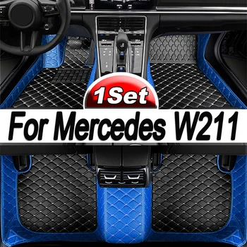 Autó Szőnyeg A Mercedes W211 2005-2009 DropShipping Center Auto Belső Kiegészítők 100% - Ban Illeszkednek Bőr Szőnyeg Szőnyeg Láb Párna