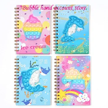A5 Aranyos Lány Notebook Szilikon Tekercs Rajzfilm A Buborék Notebook Journal Koreai Papíráru