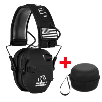 Taktikai Elektronikus Felvételi Earmuff Esetben Anti-zaj Fejhallgató Hangerősítő hallásvédő Headset Összecsukható táska