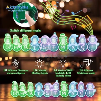 DIY Karácsonyi Elektronikus Zene Kit LED-es Villogó Fények Hóember Forrasztás Projekt Gyakorlat Kezdő Diák Tanítani