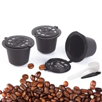 Újrafelhasználható Kávé Kapszula Hüvely Szűrő Poharat, Kanalat Nespresso Kávéfőző Újratölthető Kávét Coffeeware