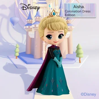 Disney Hercegnő Elsa Királynő Anime Ábra a Fagyasztott Elsa Koronázási Asztali Dekoráció Karácsonyi Ajándék gyermekjátékok 15cm pvc