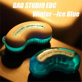 GAO STÚDIÓ EDC Téli Jég Kék Mágneses Kesudió Világító, Vízálló Nyomja Csúszka Fidget Játékok